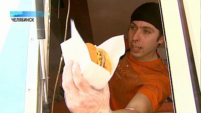 Челябинск празднует победу Сборной России