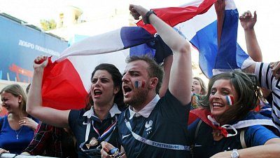 Празднование победы на ЧМ-2018 французами попало на видео 