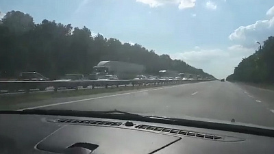 Многокилометровая пробка образовалась на трассе М-5 под Челябинском 