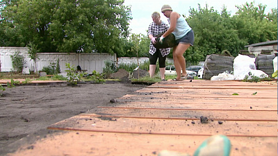 Мини-парк благоустривают бизнесмены