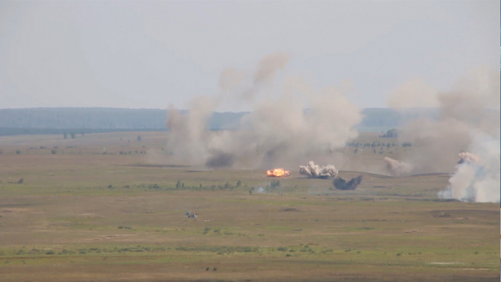 Учения проходят на Чебаркульском полигоне 