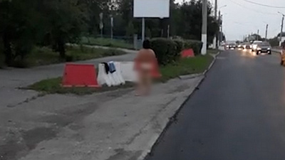 Голая женщина удивила жителей Магнитогорска