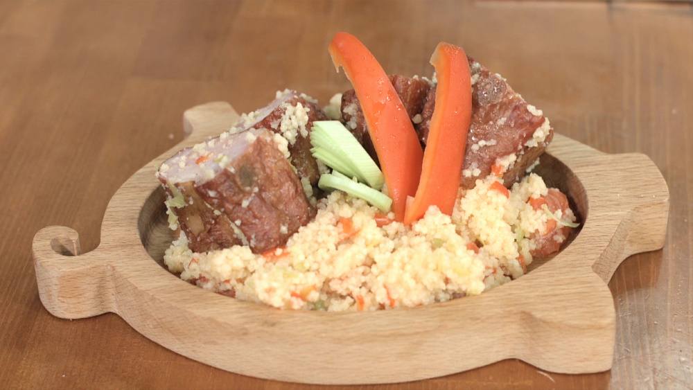 Свиные ребра с кус-кусом