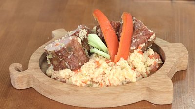 Свиные ребра с кус-кусом