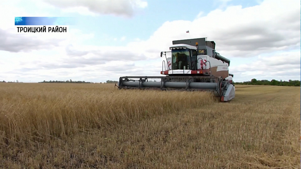 Губернатор Борис Дубровский проверяет ход уборочной