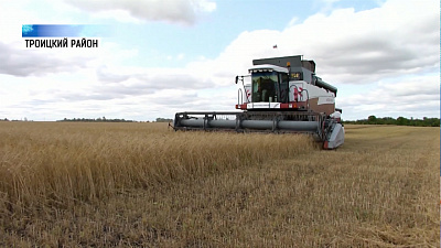 Губернатор Борис Дубровский проверяет ход уборочной