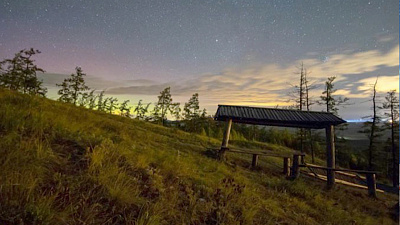 Северное сияние над Кыштымом сняли фотографы