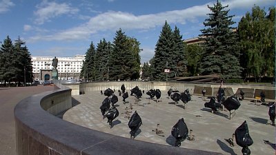 Фонтан на площади Революции закрывают на зиму