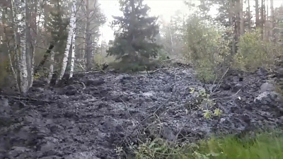 О страшном оползне в лесном массиве сообщили жители Катав-Ивановска