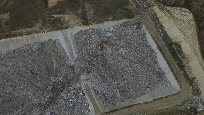 Свалку в Полетаево сняли с высоты птичьего полета