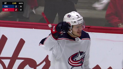 Артемий Панарин набрал два очка в матче против «Детройт Ред Уингз»