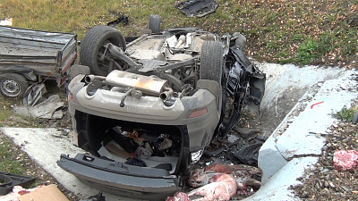 Смертельное ДТП в Увельском районе попало на видео 