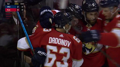 Евгений Дадонов был признан второй звездой в матче с «Коламбусом»