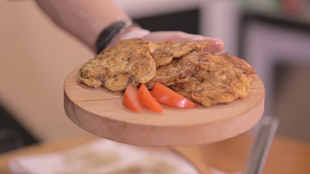 Оладьи со свининой