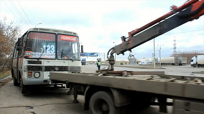 Маршрутку №123 сняли с рейса автоинспекторы