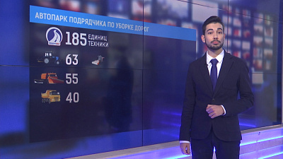 Автопарк подрядчика по уборке дорог