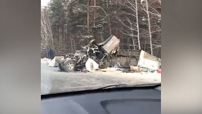 Последствия ночной аварии с фурой. Дневная съемка