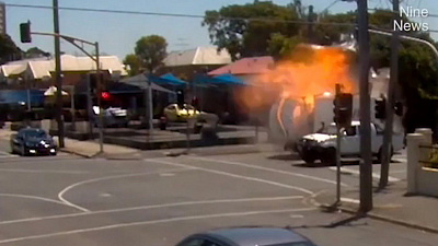 Видео взрыва грузовика и газовых баллонов появилось в сети. Погиб 24-летний водитель