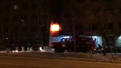 Жилой дом сгорел ночью в Златоусте