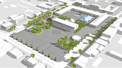 В Троицке проведут масштабную реконструкцию Центральной площади