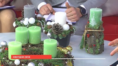 Новогодние свечи своими руками