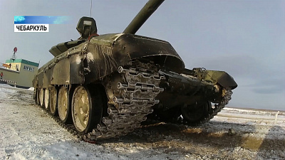 Под Чебаркулем проходят учения танкистов