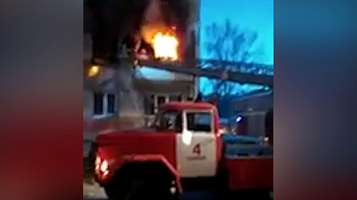 Мощный пожар в Металлургическом районе. Видео очевидцев