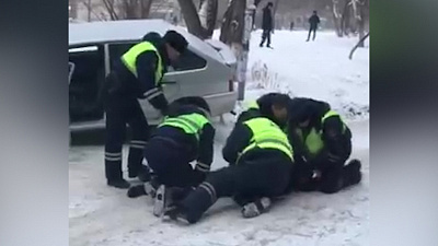 Жесткое задержание угонщика-беспредельщика на Северо-Западе Челябинска