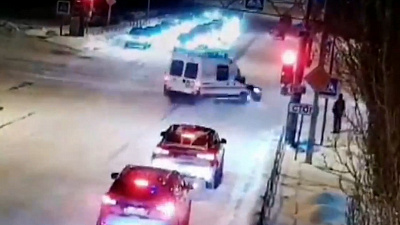 ДТП в Озерске. Скорая помощь направлялась к месту пожара