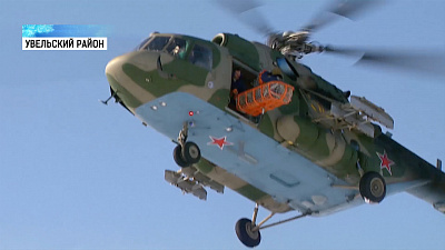 Военные тренируются спасать космонавтов