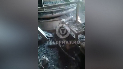 Цех на ЧМК, где утром сгорели двое человек, попал на видео