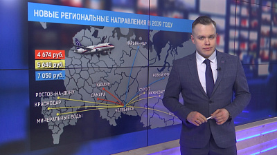 Новые региональные направления в 2019 году