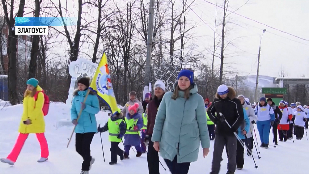 Массовая тренировка по скандинавской ходьбе
