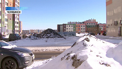 Челябинские дворы «тонут» в снегу