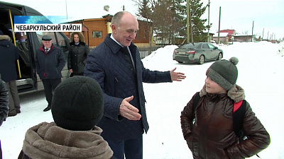 Губернатор проверил ход газификации чебаркульских сёл