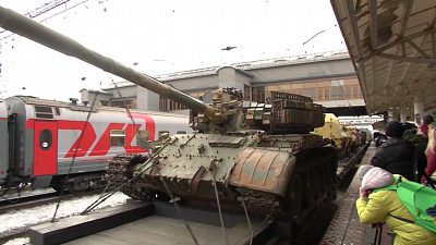 В Челябинск прибыли военные трофеи из Сирии