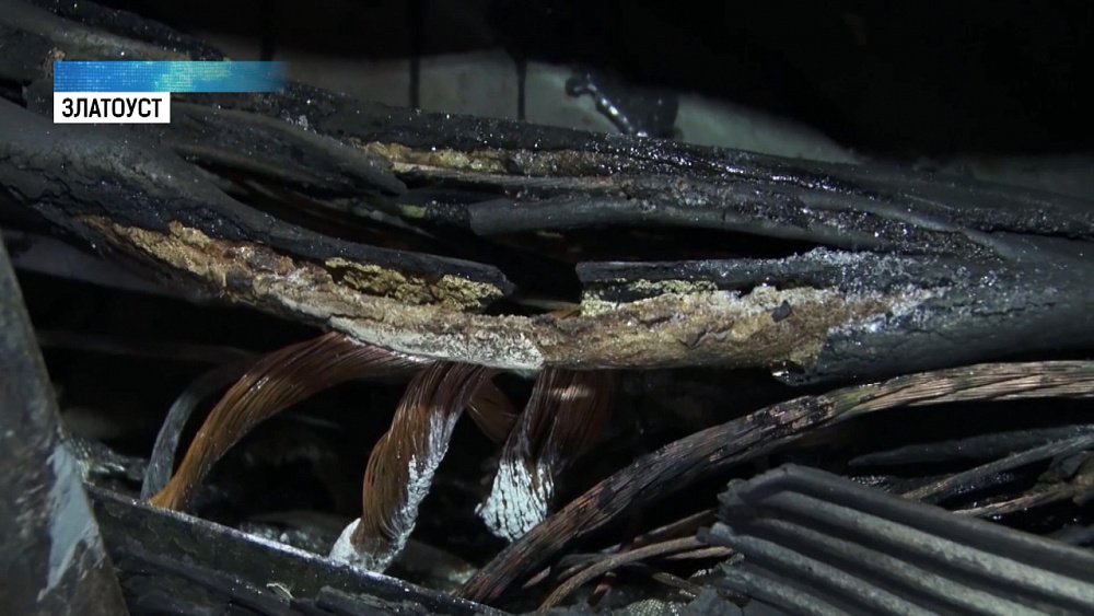 В Златоусте во время рейса загорелся трамвай