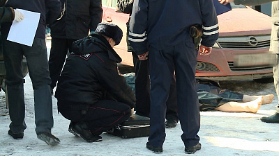 Убийства на Успенском кладбище. Видео с места преступления