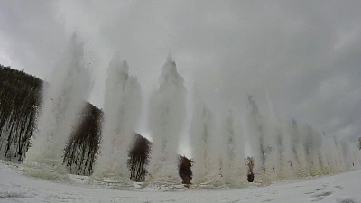 Более 50 килограммов тротила взрывается на реке Сим в Аше. ВИДЕО