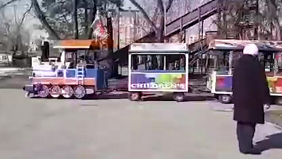 В России прославился детский паровозик, который ездит под Rammstein