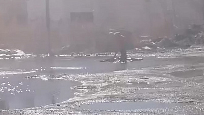 Большие лужи — большое развлечение для Копейских детей