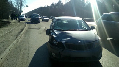 На Плотине сбили мужчину на пешеходном переходе. ВИДЕО