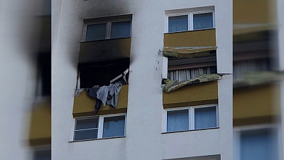 Момент взрыва квартиры в Екатеринбурге попал на видео