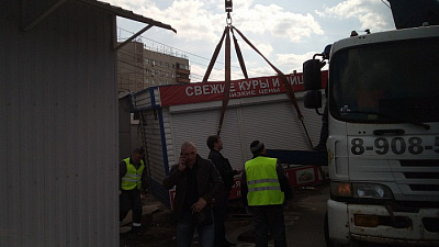 На северо-западе Челябинске демонтировали десяток незаконных ларьков