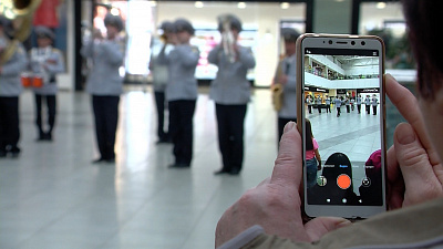 Космический флешмоб в ТРЦ «Алмаз» устроила Росгвардия