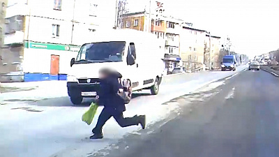 Большое везение зафиксировала камера регистратора в Златоусте