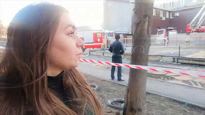 Селфи-репортаж корреспондента ОТВ с горящей «Авроры»