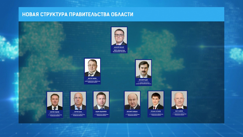 Новая структура правительста области
