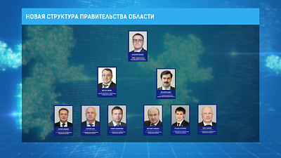 Новая структура правительста области