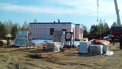 Дома в президентской деревне в «Белом хуторе» строят по уникальной технологии